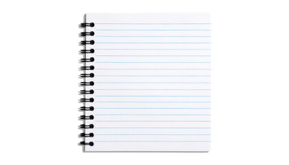 Blank lined paper sheet with binder holes on the left