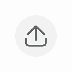 attachment uploading icon sign vector