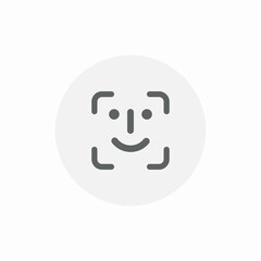 expression detect icon sign vector