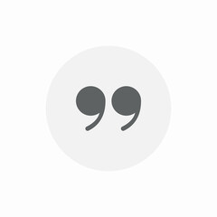 text quoting icon sign vector