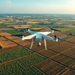 Agricultural drone surveys farmland