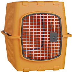3d render Orange Pet Carrier icon 
