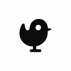 tweet bird icon sign vector