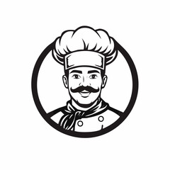 Fototapeta premium Chef Logo Design Template Vector isolated on white background.