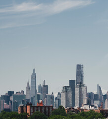 New York city skyline views skyscrapers 