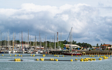 Marina in Le Verdon-sur-Mer, Nouvelle-Aquitaine, Gironde, France, Europe