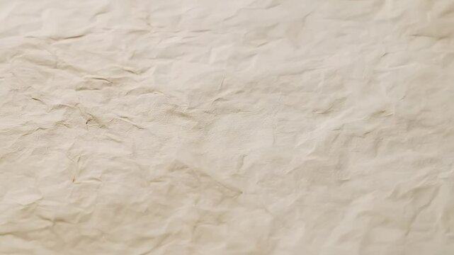 Abstract texture of crumpled beige paper surface ideal for background or overlay use