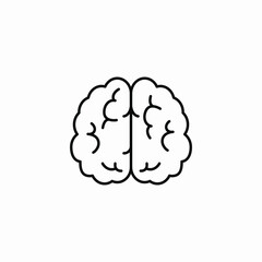 brain power icon sign vector