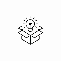 brand new idea icon sign vector