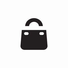 hand purse icon sign vector