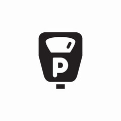 parking meter icon sign vector