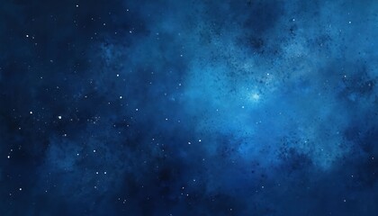 Fototapeta premium Abstract blue watercolor background with white speckles resembling stars in the night sky. Celestial, cosmic, galaxy, universe theme with starry texture and soft gradient. Dreamy, ethereal mood.