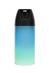 Aerosol can on a white background