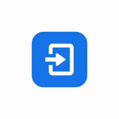 user log in icon sign vector