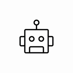 chat bot icon sign vector