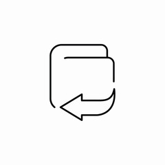 move wallet icon sign vector