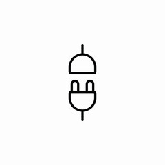 plug connection icon sign vector