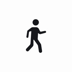 predestrian walking icon sign vector