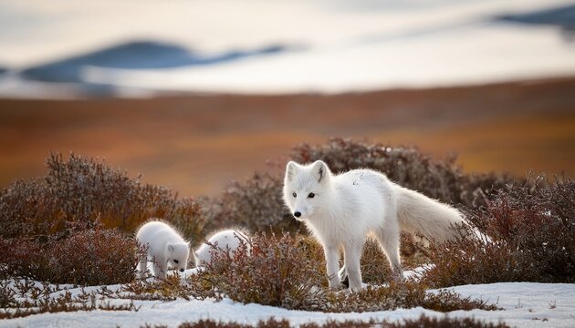 arctic fox hunting lemming stunning canadian arctic wildlife photography