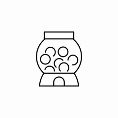 toy lottery machine icon sign vector