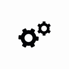 gear system icon sign vector