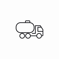 tanker truck icon sign vector