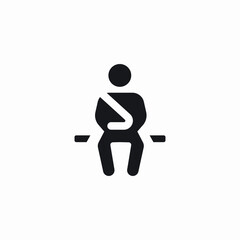 seat belt icon sign vector
