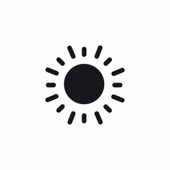sun brightness icon sign vector