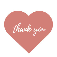 Cute and simple thank you sticker