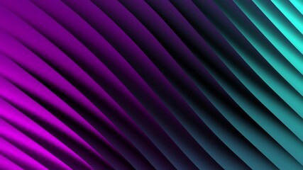 Neon magenta cyan diagonal lines form vibrant purple and teal abstract design suitable for backgrounds, banners, posters, and digital displays. - Powered by Adobe