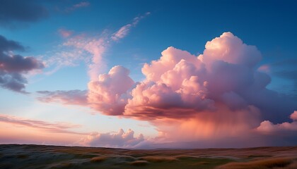 sunset cloudscape pastel hues