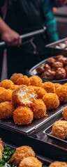 Fried Ball Food on Tray