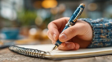 Elegant Handwriting with a Luxurious Fountain Pen