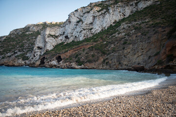 Fototapeta premium Fotografía de Cala de la Granadella Photograph of Cala de la Granadella 2025