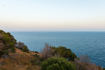 Fototapeta premium mirador al mediterraneo faro la nao 2025 Mediterranean viewpoint, La Nao 2025 lighthouse