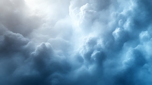 A close-up view of dramatic cloudscapes.