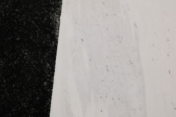 Black and White Contrast Close up of two textured surfaces in stark contrast creating visual...