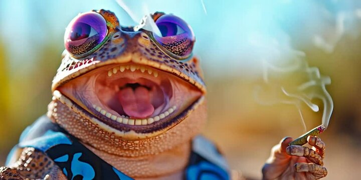 A hallucinogenic sonoran desert toad 