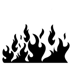 AI-generated vector illustration of decorative fire flame

