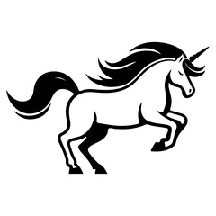 Obraz premium AI-generated vector illustration of a fantasy unicorn