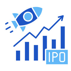 Ipo Launch  Icon Element For Design
