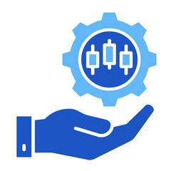 Obraz premium Trading Algorithm Icon Element For Design