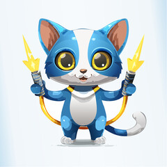 Cute Character Illustration in a Whimsical Environment