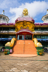 Buddha Museum at the Dambulla Golden Temple, Sri Lanka&mdash;Buddhist heritage site with religious exhibits and statues