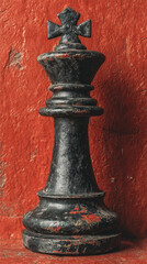 Chess Strategy King Checkmate Board Game Classic Wood Art Artisan Vintage Style Pieces Competition Tournament Gaming Display Tactile Rustic Culture Hobby Accessory Home Decor