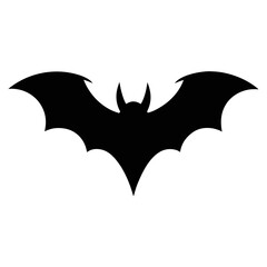 Bat on white background