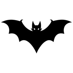 Bat on white background