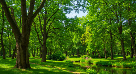 trees in the park