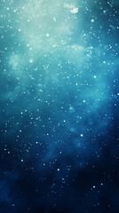 Obraz premium Vibrant cosmic background in shades of green and blue with sparkling lights scattered across, evoking a mystical space atmosphere. Abstract galaxy-inspired design with glowing stars and depth.