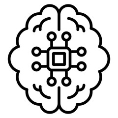 Brain Line Icon